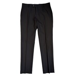 Savile Row Company Men's 42R 36W Black Brixton‎ Dress Pants Career Event Office